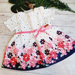 vestido floreado para nena