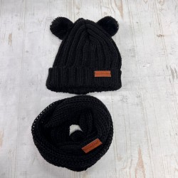 Gorro y cuello de bebé tejido CARILO