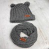 Gorro y cuello de bebé tejido CARILO