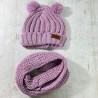 Gorro y cuello de bebé tejido CARILO