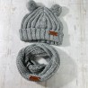 Gorro y cuello de bebé tejido CARILO