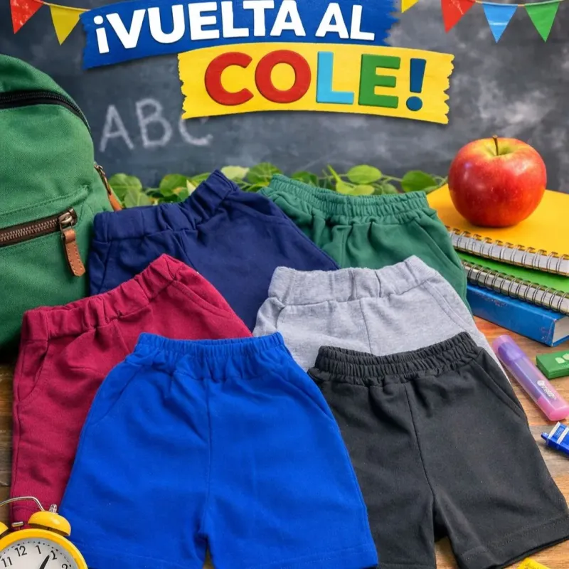 Short colegial de niños (de rustico)