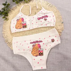 Conjunto juvenil bombacha +corpiño